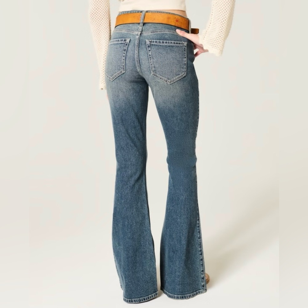 Hollister Women’s High Rise Medium Wash Flare Jeans, Sz. 8R NEW WITH TAGS - Picture 3 of 13